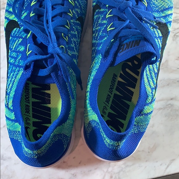 Nike Free 4.0 Flyknit 717075-400 running shoes - Picture 5 of 6